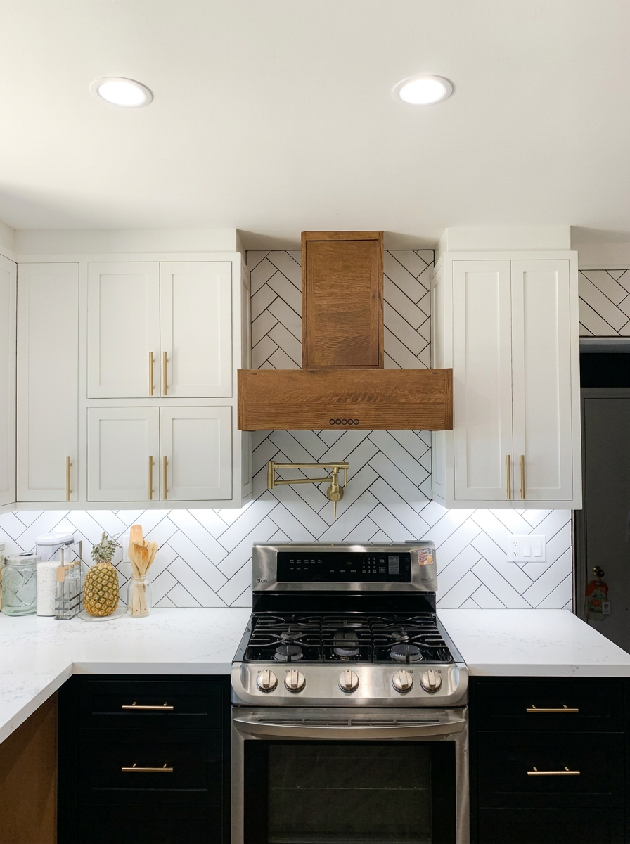 Herringbone Tile Kitchen Remodel in Los Angeles, CA