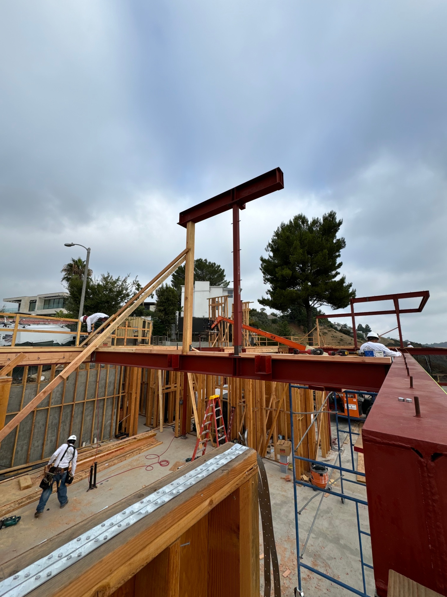 Hillside Steel & Wood Frame